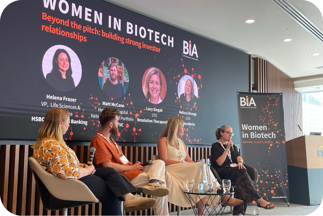 Women in Biotech Beyond the pitch: building strong investor relationships panel discussion